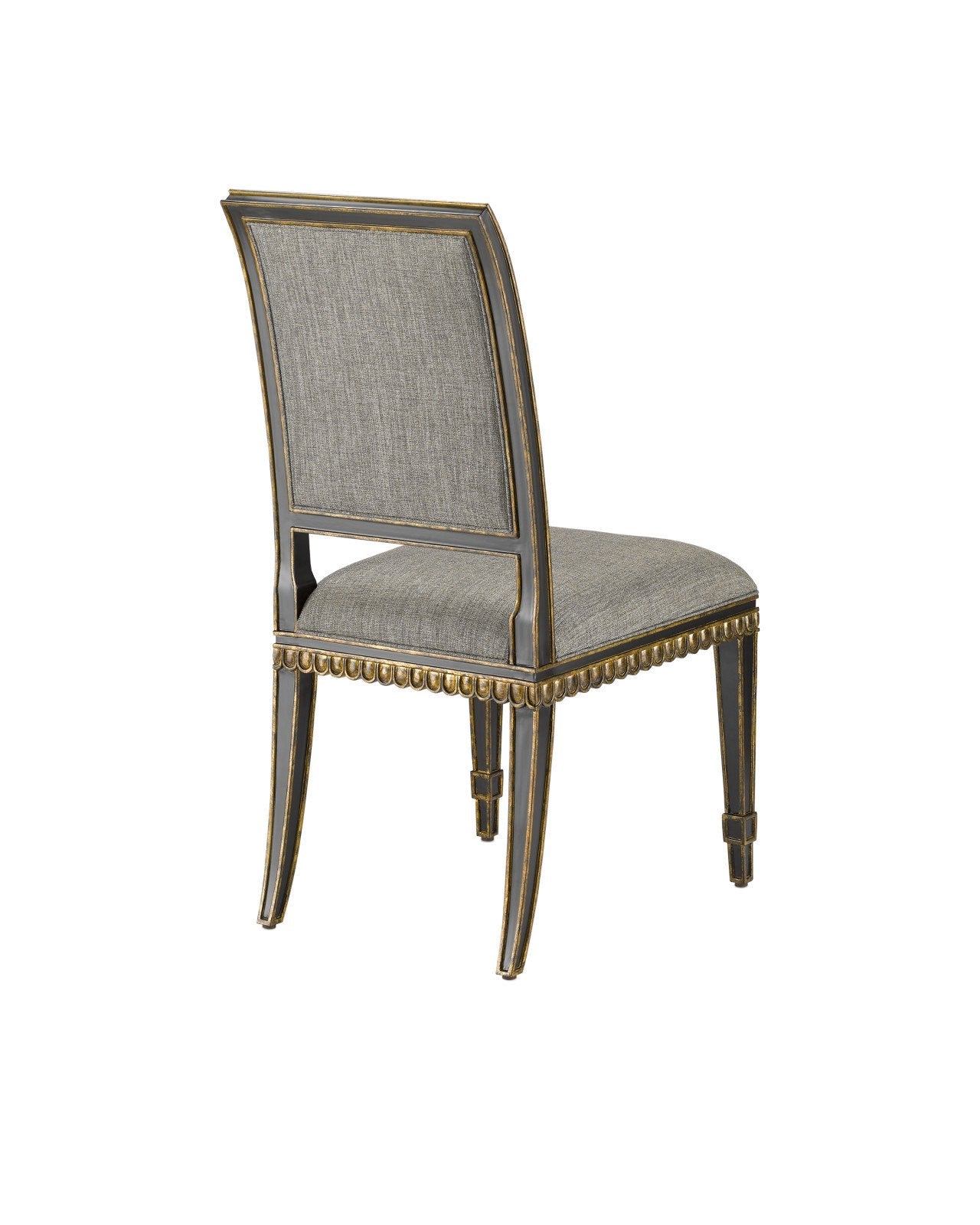 Ines Black Chair, Appeal Peppercorn